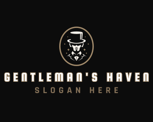 Gentleman Top Hat logo design