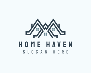 Home Roof Housing logo design