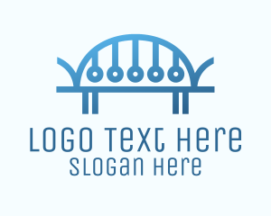 Digital - Digital Blue Bridge logo design