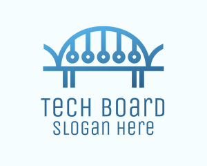 Digital Blue Bridge logo design