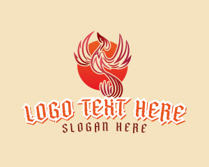 Gamer - Mythical Phoenix Bird logo design