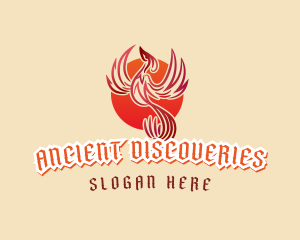 Mythical Phoenix Bird logo design