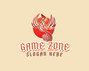 Mythical Phoenix Bird logo design