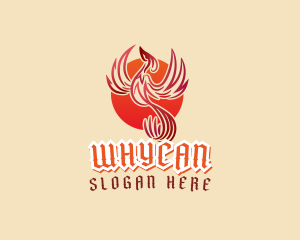 Mythology - Mythical Phoenix Bird logo design