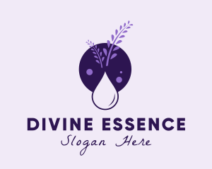 Lavender Essential Oil logo design