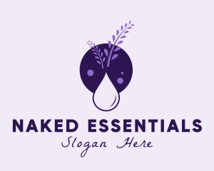 Lavender Essential Oil logo design