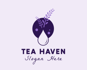 Lavender Essential Oil logo design