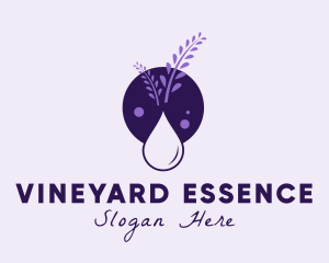 Lavender Essential Oil logo design