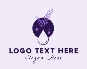 Scented Oil - Lavender Essential Oil logo design