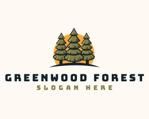 Pine Tree Forest logo design