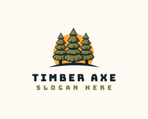 Pine Tree Forest logo design