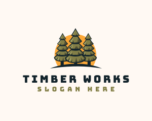 Pine Tree Forest logo design