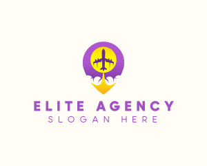 Travel Agency Pin logo design