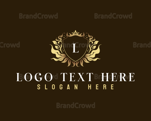 Elegant Shield Crown Logo