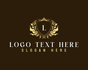 Royalty - Elegant Shield Crown logo design