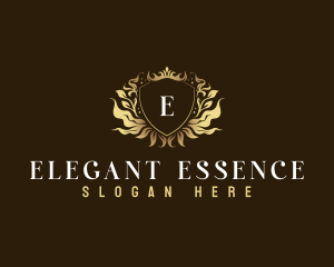 Elegant Shield Crown logo design