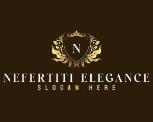 Elegant Shield Crown logo design