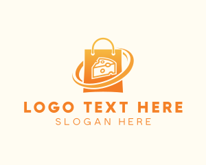 Cheese Shopping Bag logo design