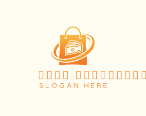 Online Shopping - Cheese Shopping Bag logo design