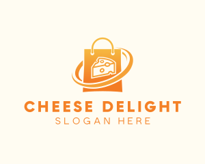 Cheese Shopping Bag logo design