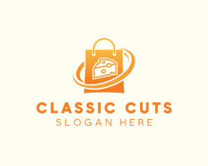 Cheese Shopping Bag logo design