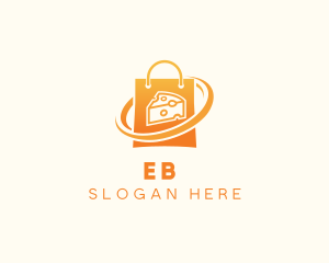 Eat - Cheese Shopping Bag logo design