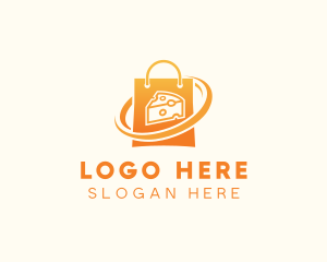 Culinary - Cheese Shopping Bag logo design