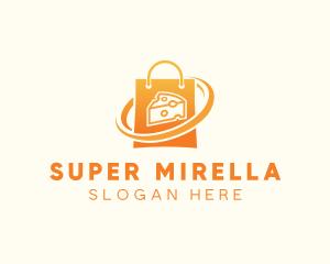 Market - Cheese Shopping Bag logo design