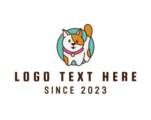 Cat Food - Happy Cute Pet Cat logo design