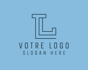 Letter L - Construction Builder Maze logo design