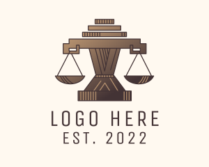 Ancient - Ancient Justice Scale logo design