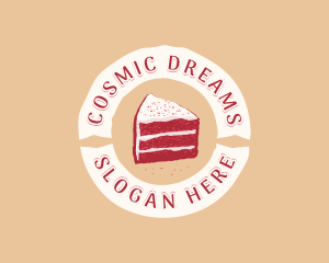Red Velvet - Sweet Cake Dessert logo design
