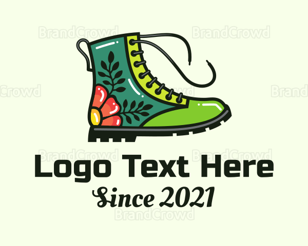 Multicolor Decorative Boots Logo