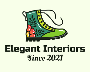 Multicolor Decorative Boots logo design