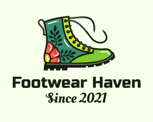 Multicolor Decorative Boots logo design