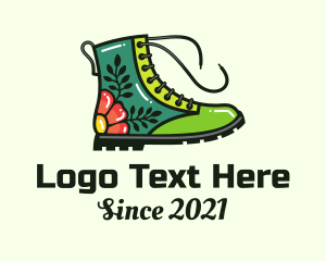 Cobbler - Multicolor Decorative Boots logo design