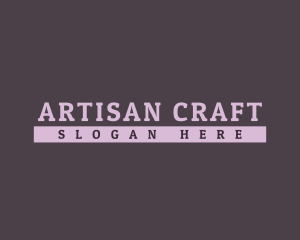 Crafty - Personal Clothing Business logo design