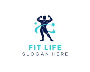 Fitness Masculine Man logo design