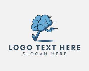 Study - Running Brain Learning logo design