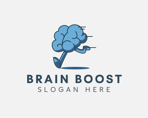 Quiz - Running Brain Learning logo design