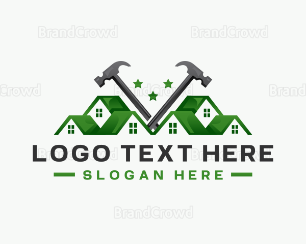 Hammer Construction Roofing Logo