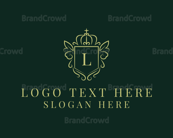 Shield Crown Ornament Logo