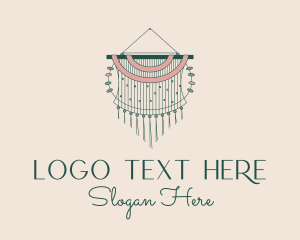 Craft Fair - Macrame Wall Decoration logo design