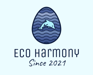 Biodiversity - Dolphin Fish Egg logo design