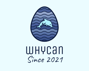 Aquarium - Dolphin Fish Egg logo design