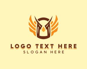 Smart - Fierce Winged Owl logo design