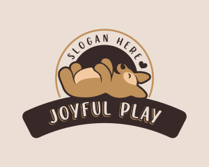 Playing - Dog Puppy Playing logo design