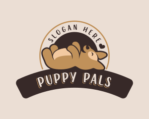 Dog Puppy Playing logo design