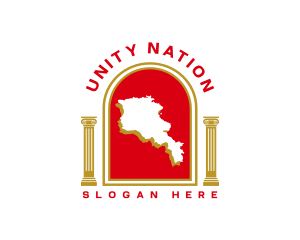 Nation - Armenia Tourism Map logo design