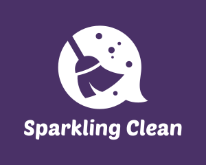 Cleaning - Chat Broom Cleaning logo design